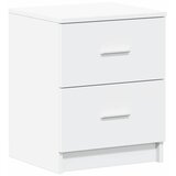 vidaXL Nočna omarica z 2 predaloma bela 40x36x50 cm, (5000298717) Cene