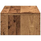 vidaXL Stojalo za zaslon s predali starinski les 50x27x15 cm inž. les | Shoptok.si