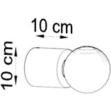  Stenska svetilka SALGADO beton, (21347213) | Shoptok.si