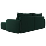 Makamii Temno zelena žametna raztegljiva/s prostorom za shranjevanje kotna sedežna garnitura (desni kot/z ležalnikom) Kalena – | Shoptok.si