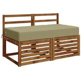  Jastuk za sjedalo SOEST 100% poliester Svijetlo zelena - Svijetlo zelena 120 x 80 x 15 cm Melange | shoptok.hr