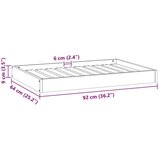  Ležišče za psa Voskast rjav 92 x 64 x 9 cm Masivno borovo les, (5000239190) | Shoptok.si