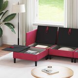  Komplet pohištva za dnevno sobo 6 pcs Vinorodna rdeča Žamet, (5000272737) | Shoptok.si