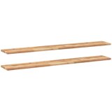 vidaXL Plutajuće police 2 kom 120x20x2 cm Masivno drvo akacije s uljnim premazom - Uljni premaz 120 x 20 x 2 cm 2 1 | shoptok.hr
