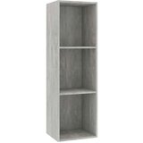 vidaXL Knjižna / TV omara betonsko siva 36x30x114 cm iverna plošča, (20978320) | Shoptok.si