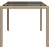  Stol za vrt Bež 150 x 90 x 75 cm poliratan | shoptok.hr