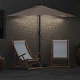  Vrtni suncobran Sivo-smeđa 294 x 150 x 223 cm Poliester i čelik | Eponuda.com