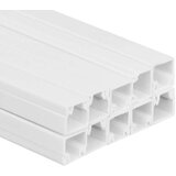 vidaXL Kanalice za kabele 20 x 10 mm 10 m PVC | shoptok.hr