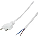 tok priključni kabel [1x evropski moški konektor - 1x prosti konec] 1.50 m bela, (20415106)