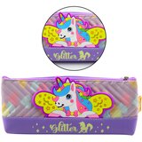 Pencil Case School Supplies with Unicorn Purple 20 x 8.5cm | Shoptok.si
