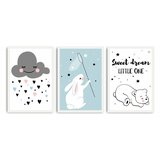 Wallity Slike u setu 3 35x50 cm Sweet Dreams Little One - | shoptok.hr