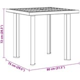  Vrtni stol bijeli 80 x 75 x 72 cm plastični | shoptok.hr