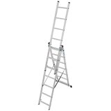 Krause Aluminijasta večnamenska lestev Corda 3 x 7 (delovna višina: 5,1 m, nosilnost: 150 kg) | Shoptok.si
