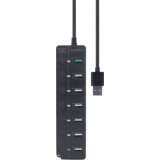 HUB 7-portni (1 x 3.1 + 6 x 2.0) sa prekidačima, crni UHB-U3P1U2P6P-01 | Eponuda.ba