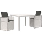  Vrtni set za objed 3 kom. Bijela i antracit PP | shoptok.hr