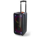 Nedis SPPT2480BK - LED RGB Punjivi zvučnik 240W/4000 mAh + daljinsko upravljanje | Eponuda.com