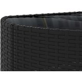  4-dijelni set vrtnih sofa od poliratana s jastucima crni | shoptok.hr