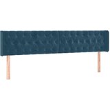  s oprugama i madracem tamnoplavi 120 x 190 cm baršun | shoptok.hr