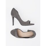 GOODIN Gray suede stiletto sandals | shoptok.hr