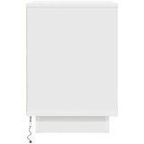 Noćni ormarić s LED svjetlima bijeli 38x34x50 cm | Eponuda.com