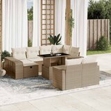  11-dijelni set vrtnih sofa od poliratana s jastucima bež | shoptok.hr