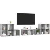 TV 8-dijelni set TV ormarića siva boja betona od iverice | shoptok.hr