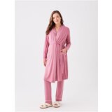 LC Waikiki Long Sleeve Maternity Dressing Gown with Shawl Collar Plain | Shoptok.si
