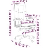  Pisarniški stol črno umetno usnje, (20669223) | Shoptok.si