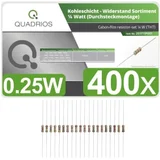 201711P001 komplet ugljenoslojnih otpora aksijalno ožičen 0.25 W 5 % 400 St.