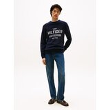Tommy Hilfiger Pulover 'ATHLEISURE' temno modra / bela | Shoptok.si