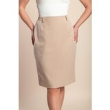 Fenzy Plus Size Midi Krilo, Bež | Shoptok.si