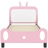 Krevet za djecu s uzglavljem Ružičasta 80 x 200 cm PU | shoptok.hr