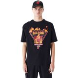 New Era Miami Heat Flame Graphic Black Oversized majica | Shoptok.si