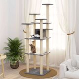 vidaXL Mačje drevo s praskalniki iz sisala svetlo sivo 171 cm | Shoptok.si