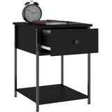  Noćni ormarići 2 kom crni 44 x 45 x 58 cm od konstruiranog drva | Eponuda.com