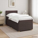  Boxspring krevet s madracem Tamno smeđa 80 x 200 cm Tkanina | shoptok.hr