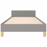  Okvir kreveta bez madraca svjetlosivi 90x200 cm od tkanine | shoptok.hr