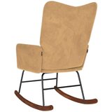  Stolica za ljuljanje smeđa baršunasta | shoptok.hr