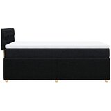  Krevet s oprugama i madracem crni 90x200 cm od tkanine | shoptok.hr