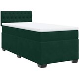 Box spring krevet s madracem tamnozeleni 100x200 cm baršunasti | shoptok.hr