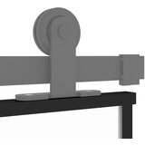  Klizna vrata crna 102,5x205 cm od kaljenog stakla i aluminija | shoptok.hr