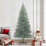  Umjetno Božićno Drvo s Snježnim Flokom i LED Svjetlom 240 cm | shoptok.hr