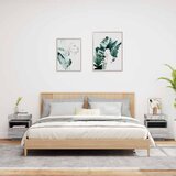  Noćni ormarići s LED svjetlima 2 kom boja hrasta 40x39x48,5 cm | shoptok.hr