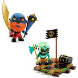 Djeco Komplet Arty Toys - pirat So Hipster & pirat Skull s splavom in skrinjo | Shoptok.si