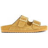 Colors of California Sandali & Odprti čevlji Cow suede bio with two buckles Bež Cene