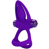 Pretty Love Vibration Cock Ring 10 Vibration Settings Purple | shoptok.hr