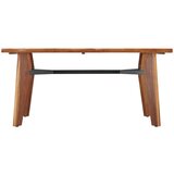 Bessagi Home jedilna miza jasper, barva oreha, črna, 90 x 160 cm | Shoptok.si