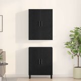  Omare 2 kosa Črna Oreh 69,5x34x180 cm Inženirski les, (22046474) | Shoptok.si