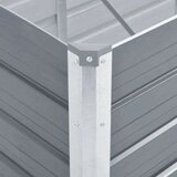  Visoka greda iz pocinkanega jekla 240x80x77 cm sive barve, (20611489) | Shoptok.si