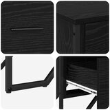  Komoda s ladicama 2 pcs Crni hrast 91 x 35,5 x 74,5 cm | shoptok.hr